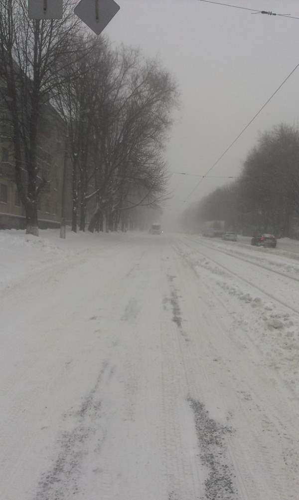 снег в днепропетровске 28 января 2014. 16