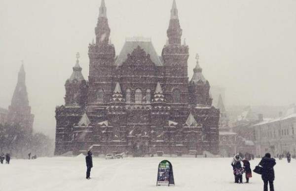 снег москва декабрь 2014
