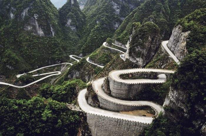 Горная дорога Тианмен, Китай