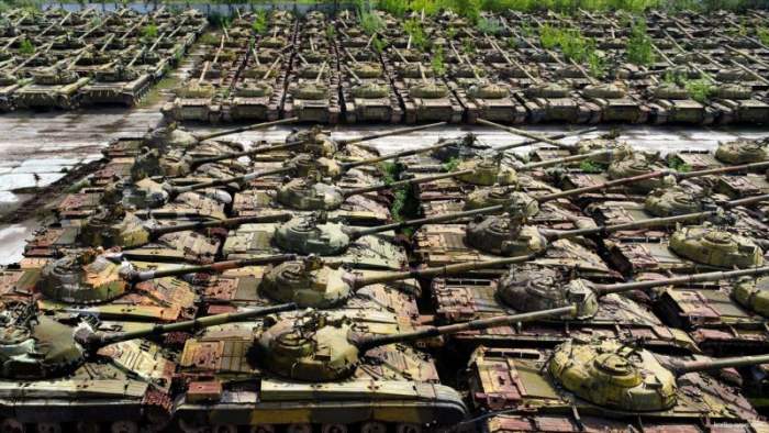 Кладбище танков в Украине