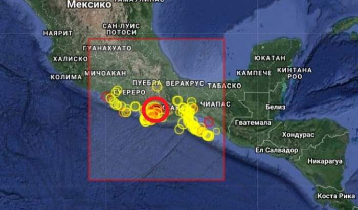 мексика землетрясение