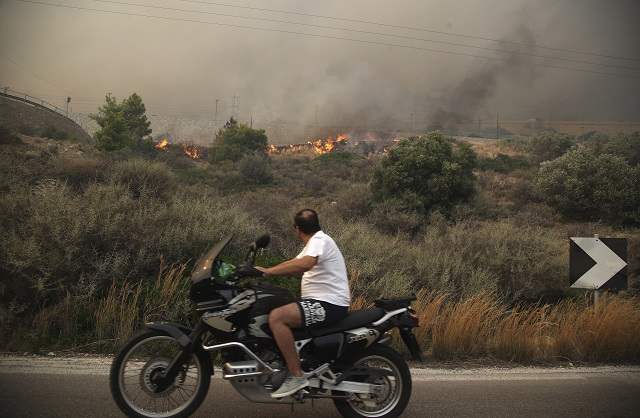 Греция пожары
