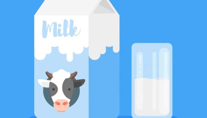 молоко в пластике
