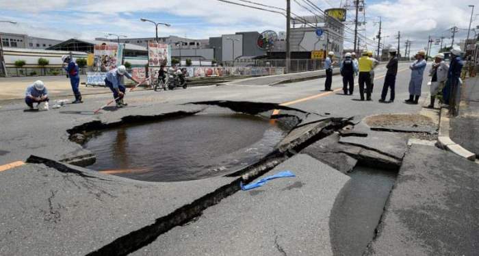 Токио землетрясение