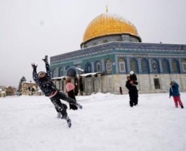 снег в Иерусалиме