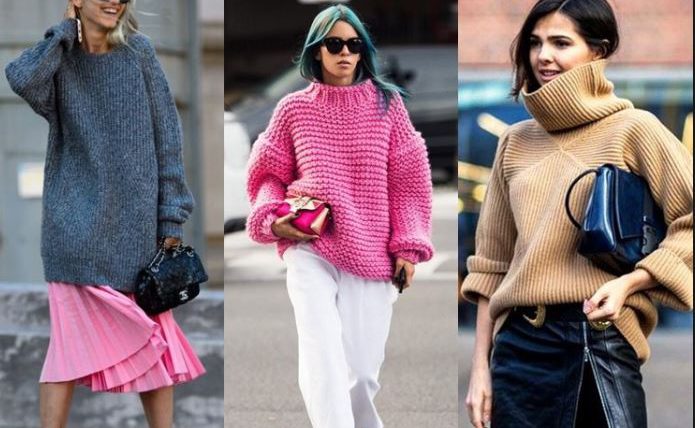 модные вязаные свитера