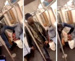 избиение в метро