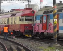 столкновение поездов в Чехии