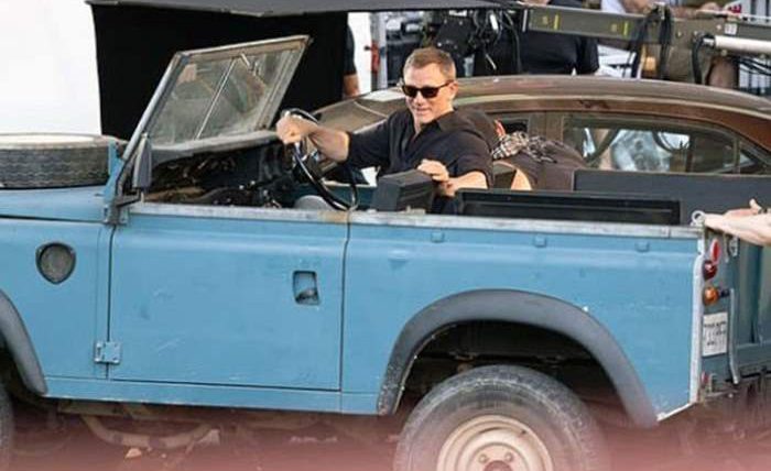 Blue Land Rover
