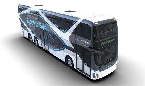 двухэтажный электрический автобус