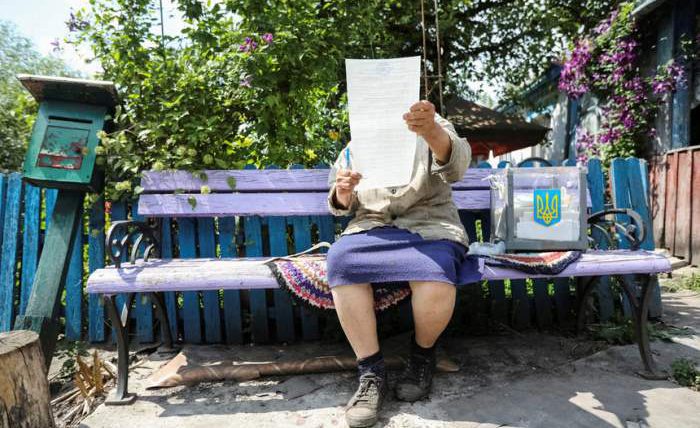 Житель украинской деревни