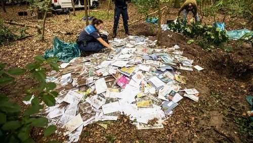 In the Netherlands the postman buried letters in the forest