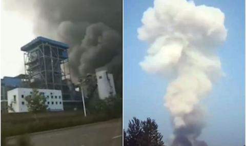 китай завод взрыв