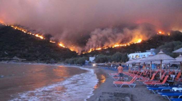 греция пожар
