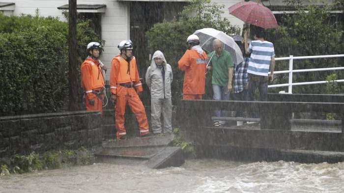 наводнение япония