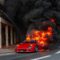 Ferrari F40,сгорела,пожар