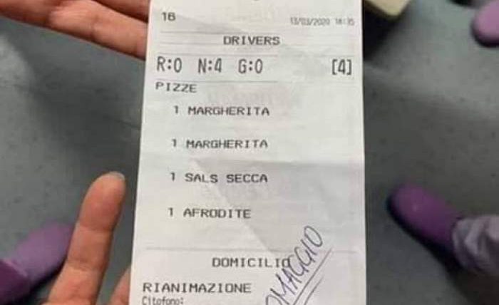 Врачи в Италии заказали пиццу