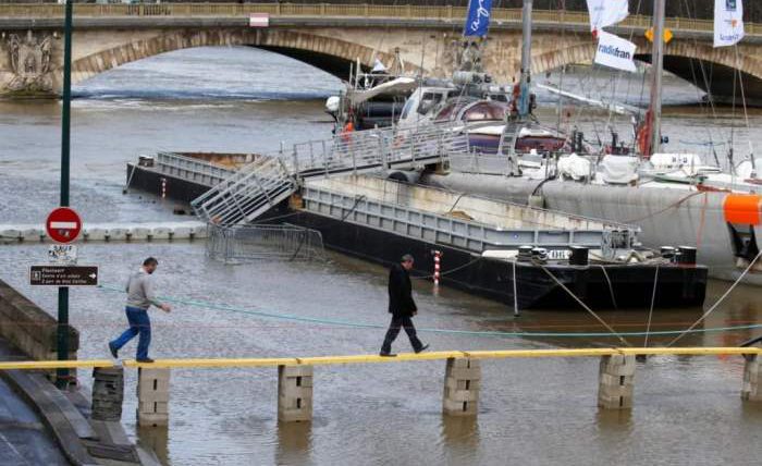 Сена,Париж,наводнение