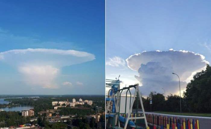 Киев,облако,ядерный гриб