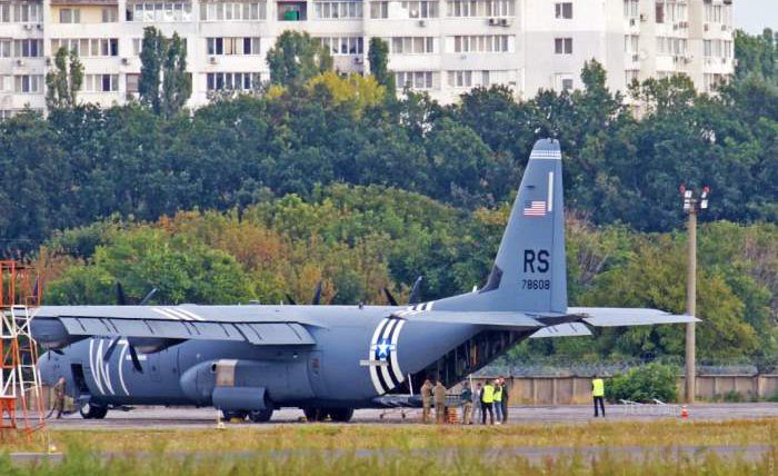 C-130J Super Hercules ВВС США,Украина,аварийная посадка,