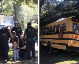 Луизиана,мальчик,школьник,угнал школьный автобус,