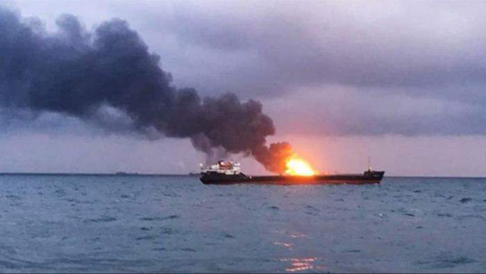 взрыв, Азовское море, танкер,