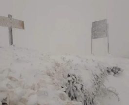 румыния снег