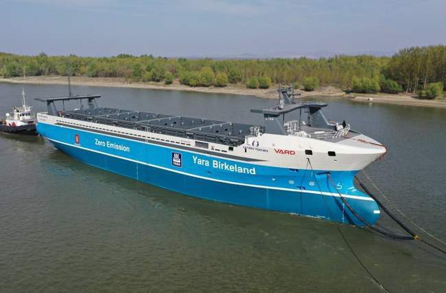 Yara Birkeland, судно, Автономный грузовой электроход,