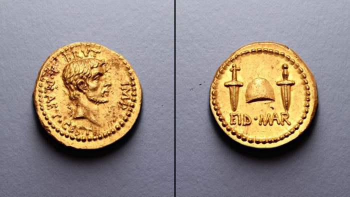 монета, Рим, древний Рим,Юлий Цезарь,