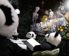 панды в ресторане