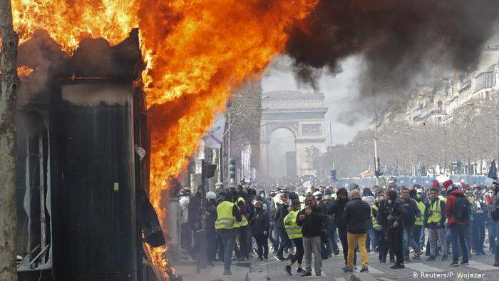 протесты париж