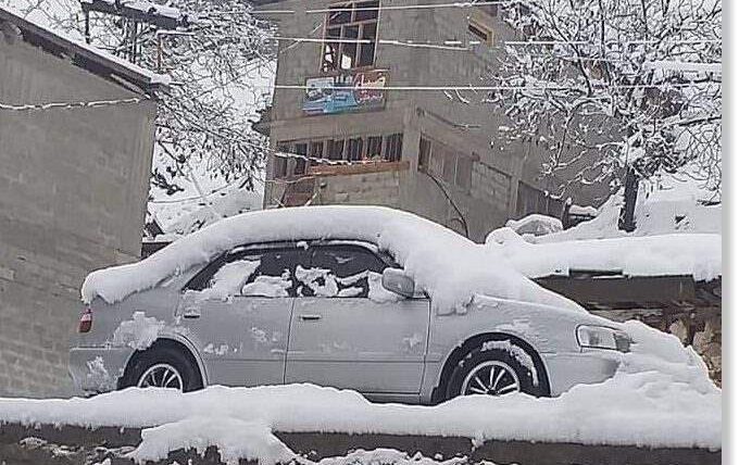 снег, Пакистан, снегопад,