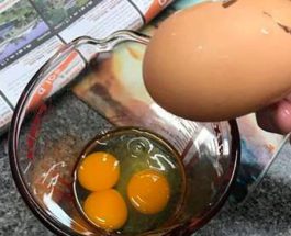 яйца, три желтка,