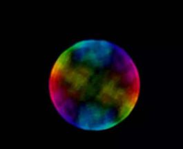 Луна, разноцветная Луна, поляризация,