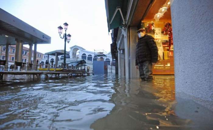 Сан-Марко, площадь, Италия, наводнение,