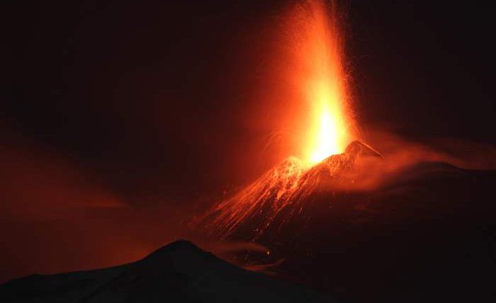 Этна, вулкан, извержение,
