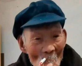 старик, Китай, курение, алкоголь,