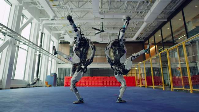 Boston Dynamics, роботы, танец,