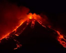 Этна, Сицилия, вулкан, извержение,