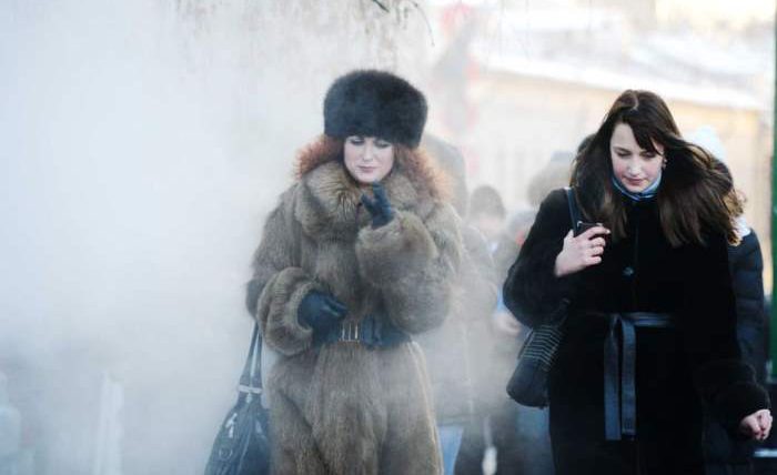 Москва, морозы,