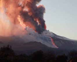 Этна, Вулкан, извержение,