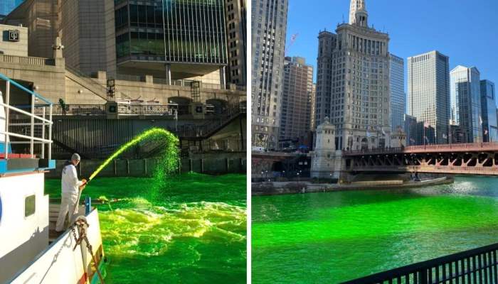 Чикаго, Святой Патрик, зеленая река,