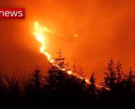 Северная Ирландия, пожар,