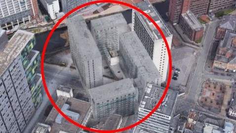 Google Maps, здание, призрак, Манчестер,