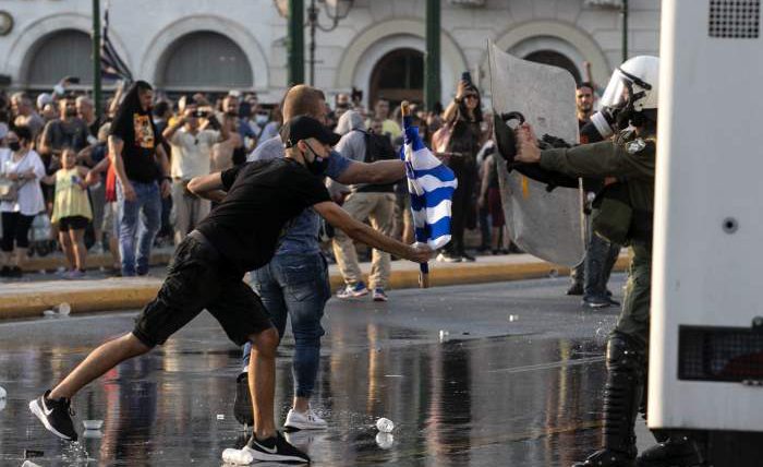 Афины, Греция, протесты,
