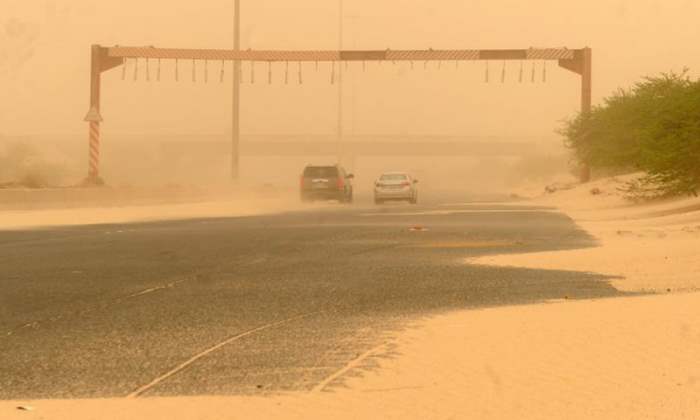 Влогер, Кувейт, песчаная буря,