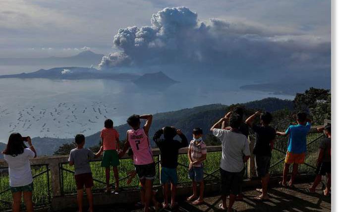 Таал, остров, Филиппины, извержение, вулкан,