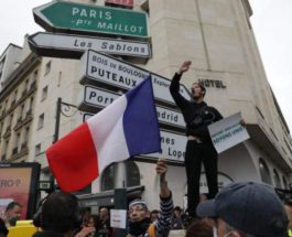 Франция, протесты, ковид,