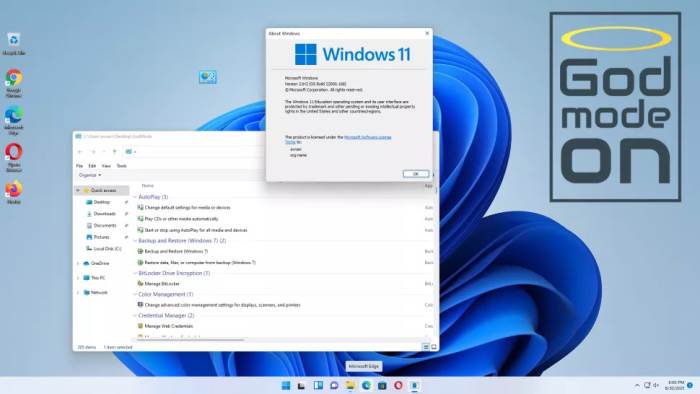 Windows 11, Режим Бога,