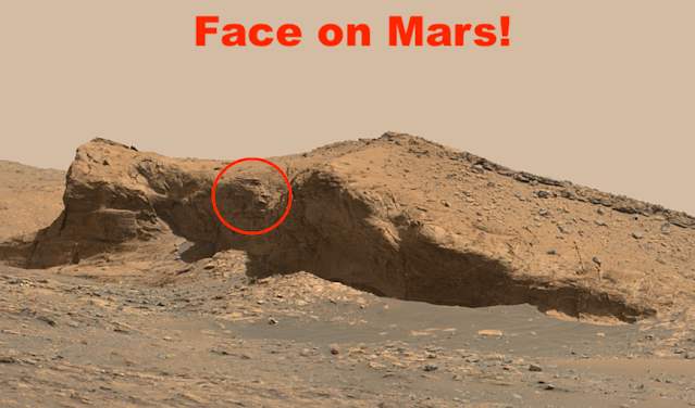 Марс, лицо,